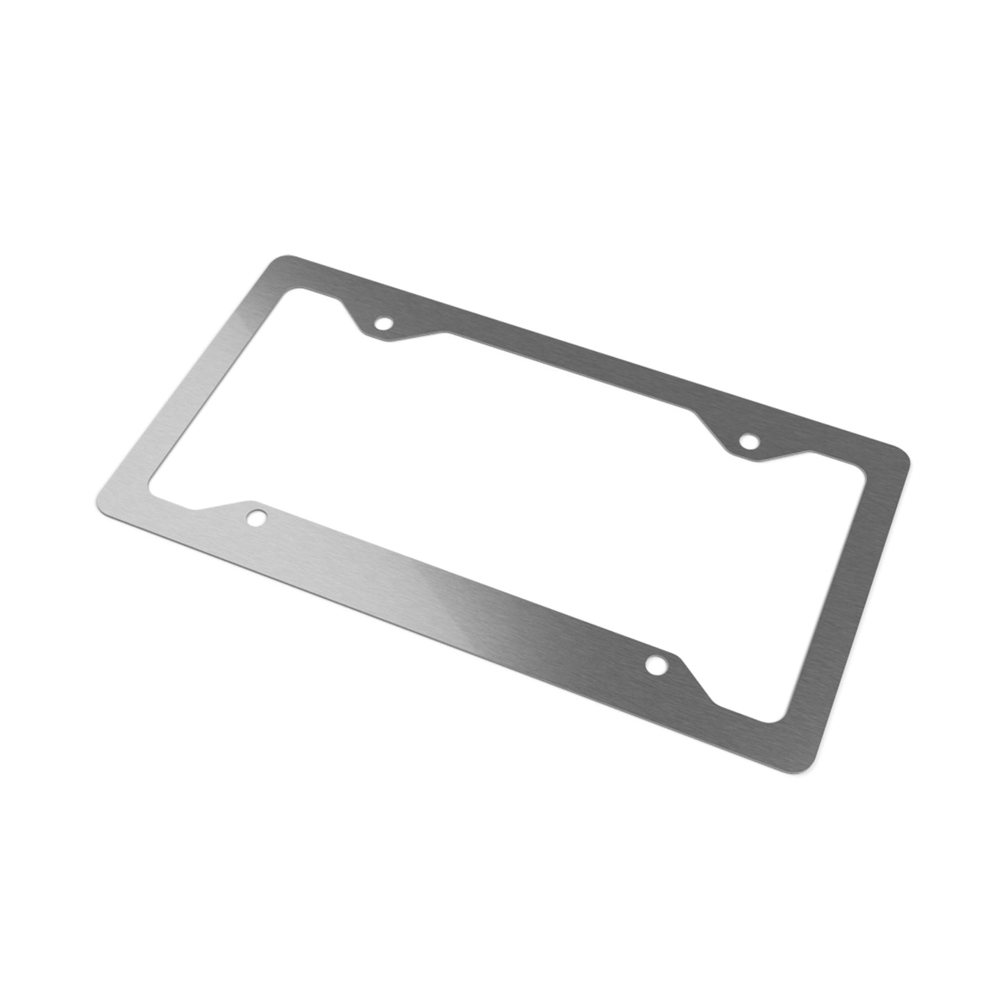 Metal License Plate Frame "LA Hates You Too" in black